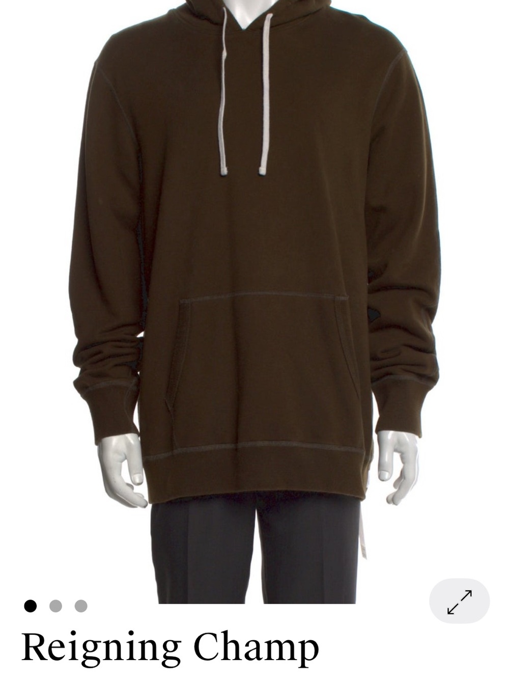 Reigning Champ Men's Brown Hoodie